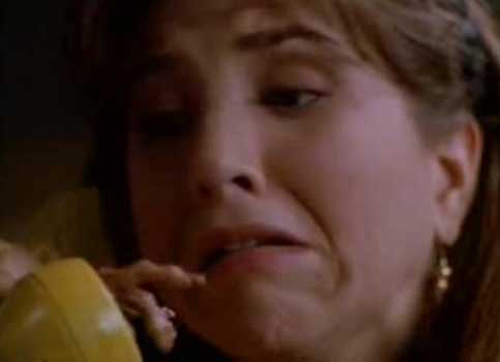 Jennifer Aniston in a scene from 'Leprechaun'